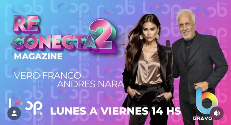 andres nara debut tv