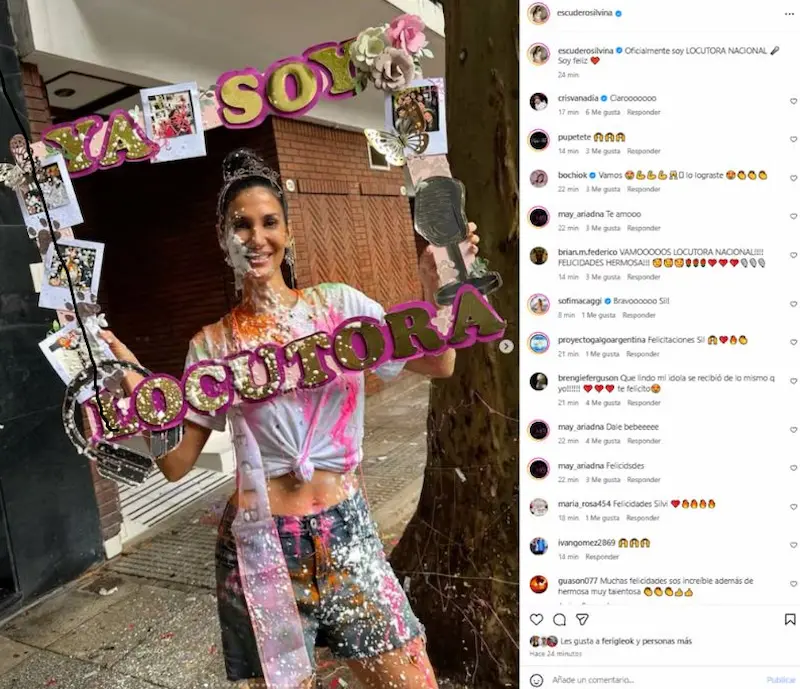 silvina escuerdo post recibida